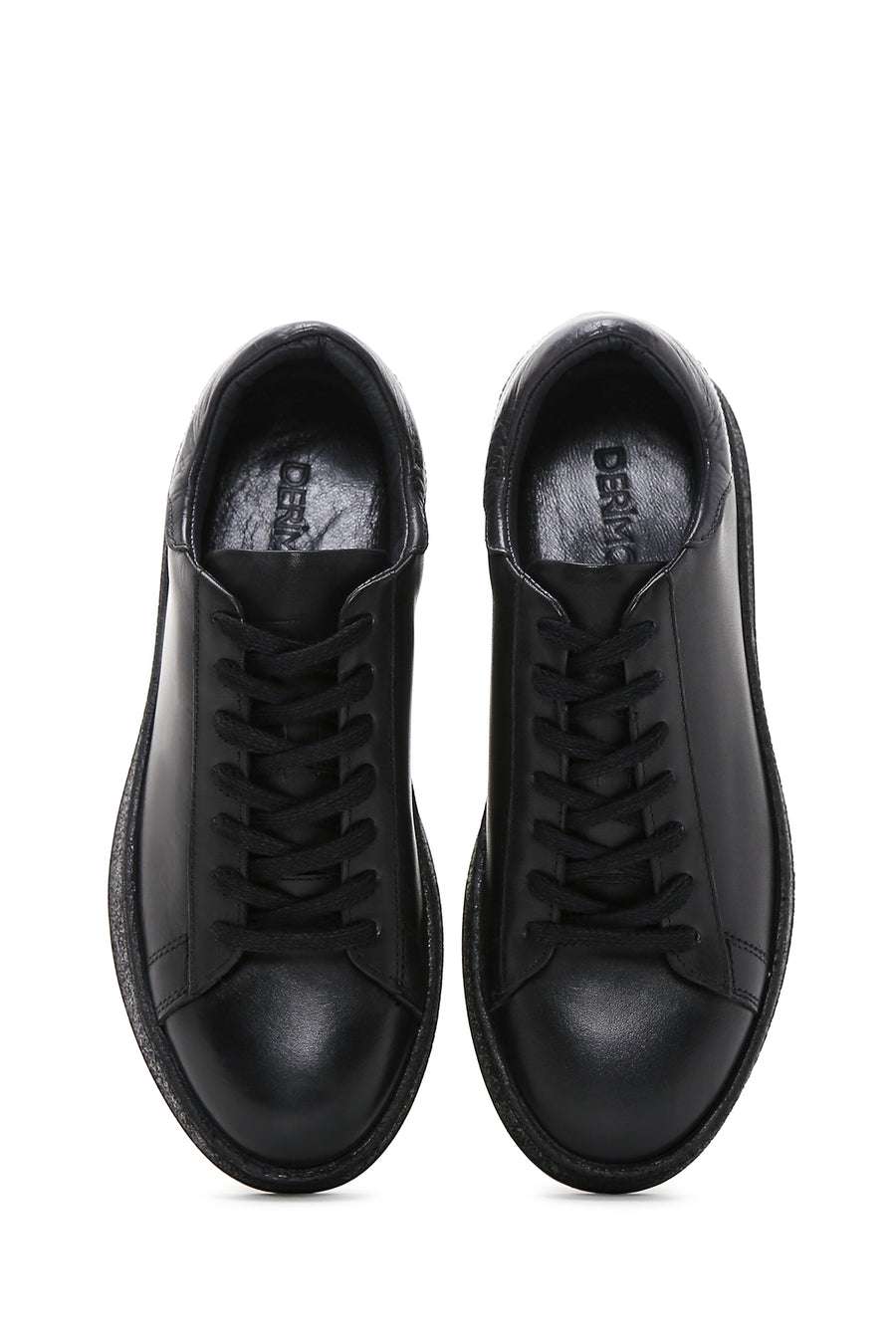 Erkek Siyah Deri Sneaker