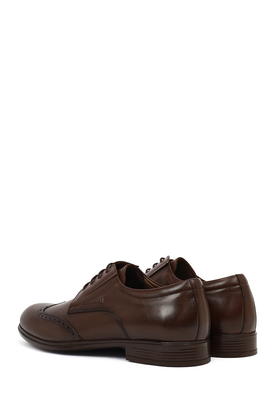 Men's Brown Laced Leather Classic Shoes