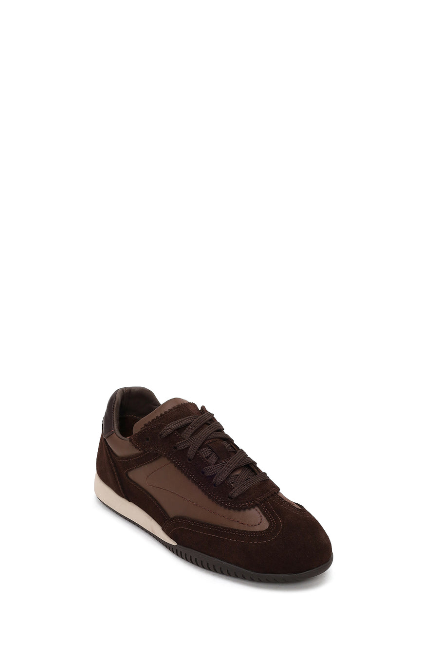 Kadın Kahverengi Bağcıklı Süet Deri Sneaker