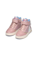 Geox Girl Pink Skylin Banded Patterned Ankle Sneaker | Derimod