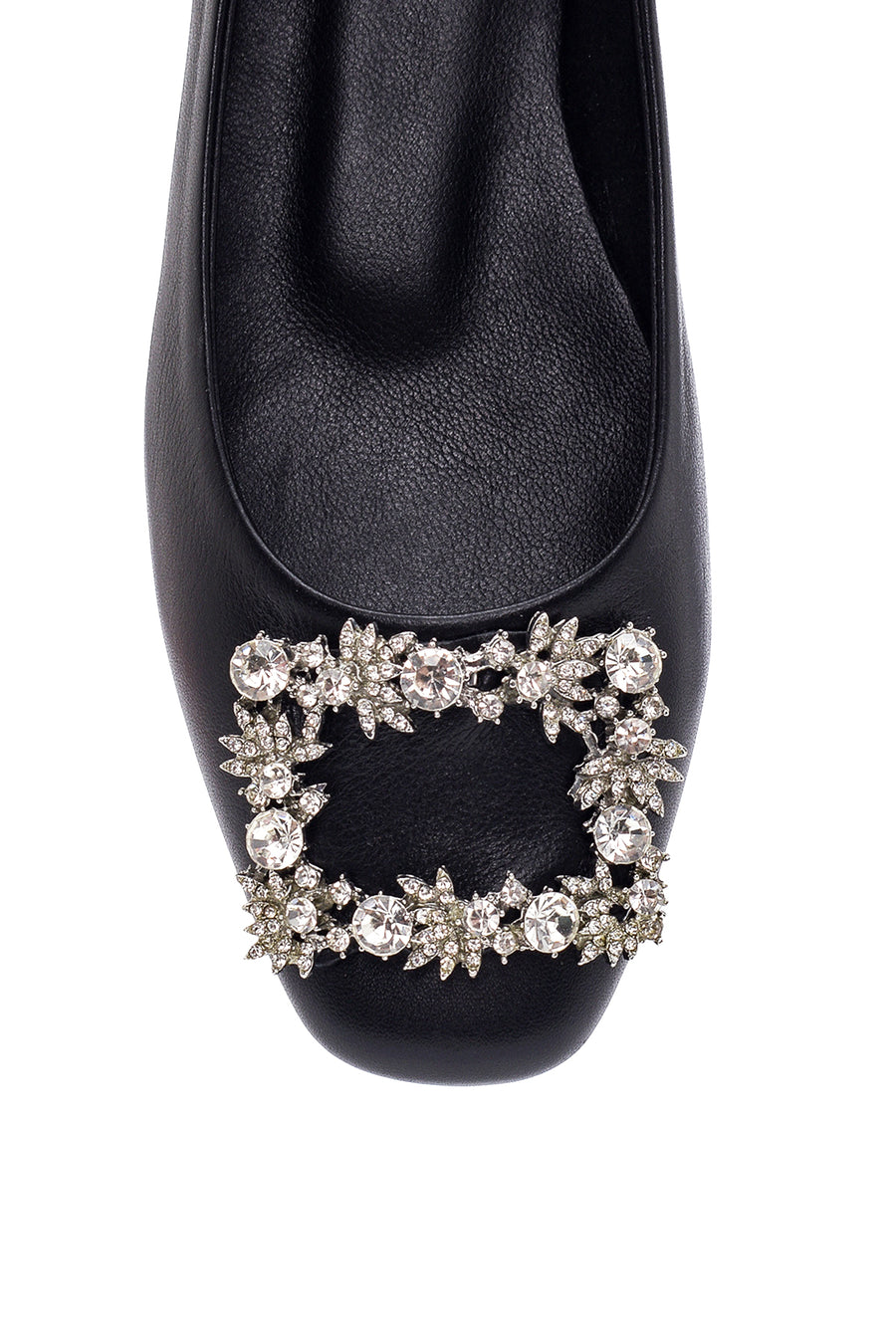 Women's Leather Stone Ballerinas