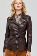 Mayfair Women's Leather Jacket | Derimod