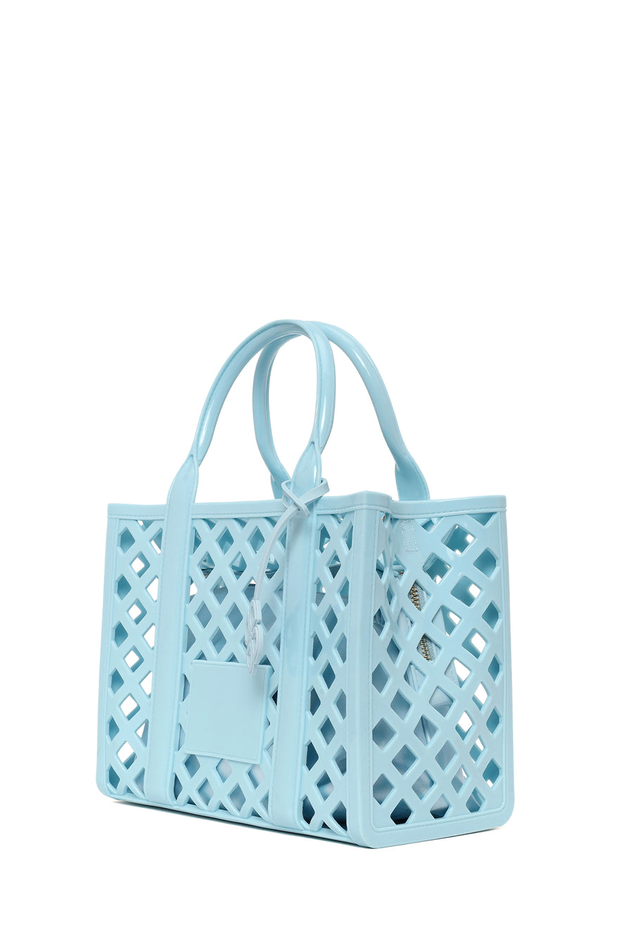 Women's Blue Long Strap Jelly Handbag