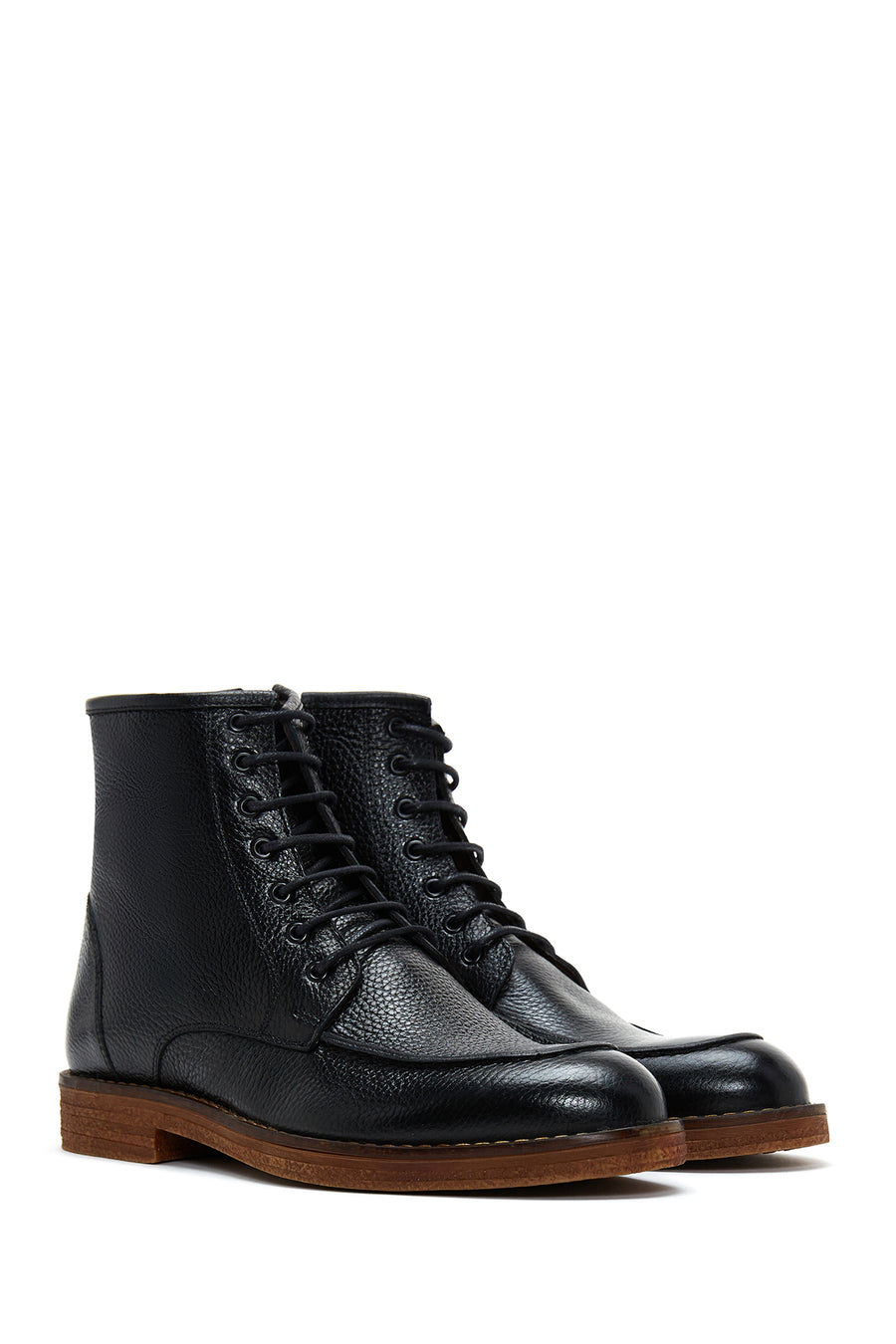 Men's Leather Zippered Boots