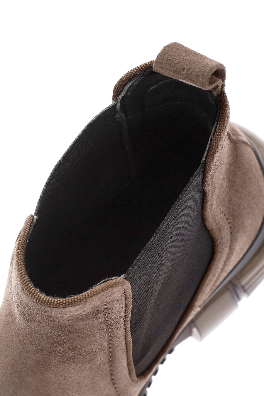 Men's Beige Suede Leather Chelsea Boots