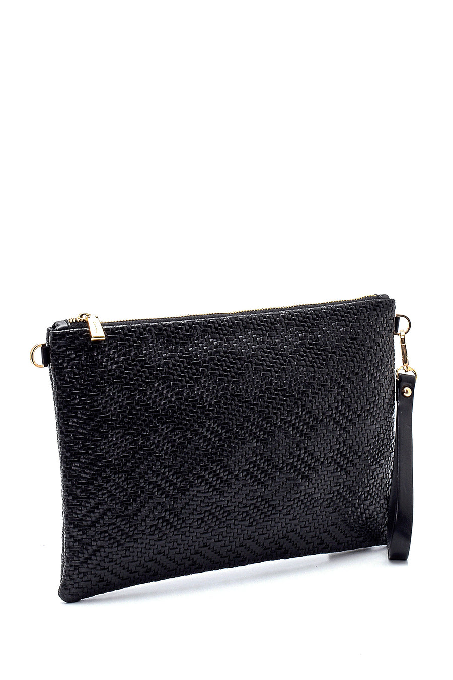 Women's Knitted Detailed Portfolio Bag