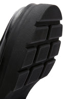 Women's Black Leather Zippered Thick Soled Boots | Derimod