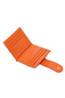 Woman Orange Quilted Card Holder | Derimod