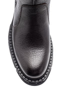 Men's Zippered Leather Boots | Derimod