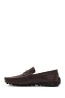 Erkek Kahverengi Deri Casual Loafer | Derimod