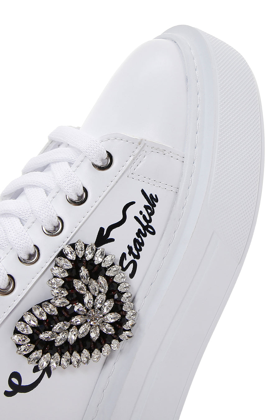 Women's White Stone Sneaker