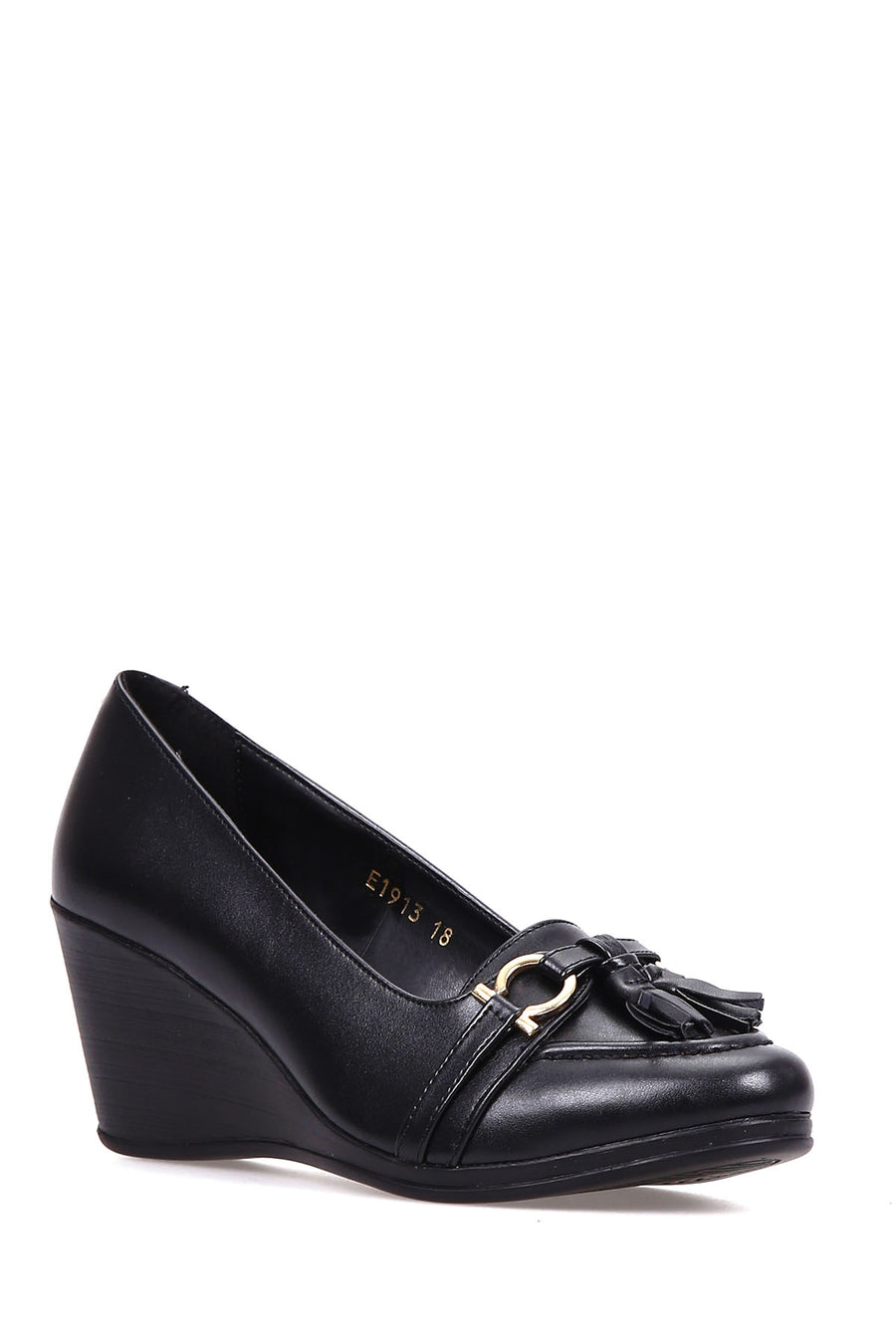 Women's Tassel Detailed Wedge Heeled Shoes