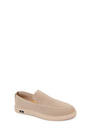 Male Beige Patterned Fabric Loafer | Derimod