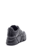 Women's High-Sole Leather Sneaker | Derimod