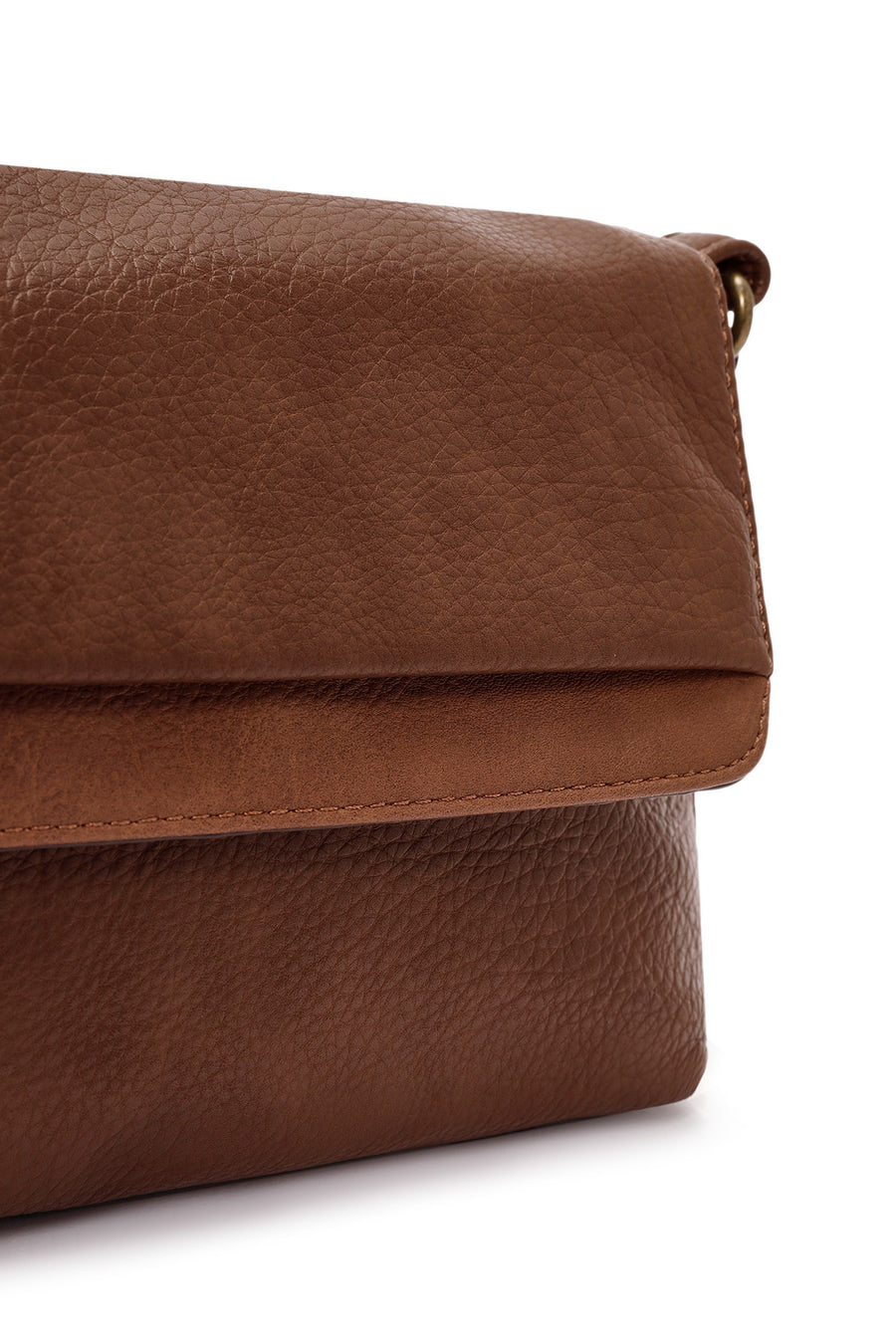 Woman Tan Casual Crossbody Bag