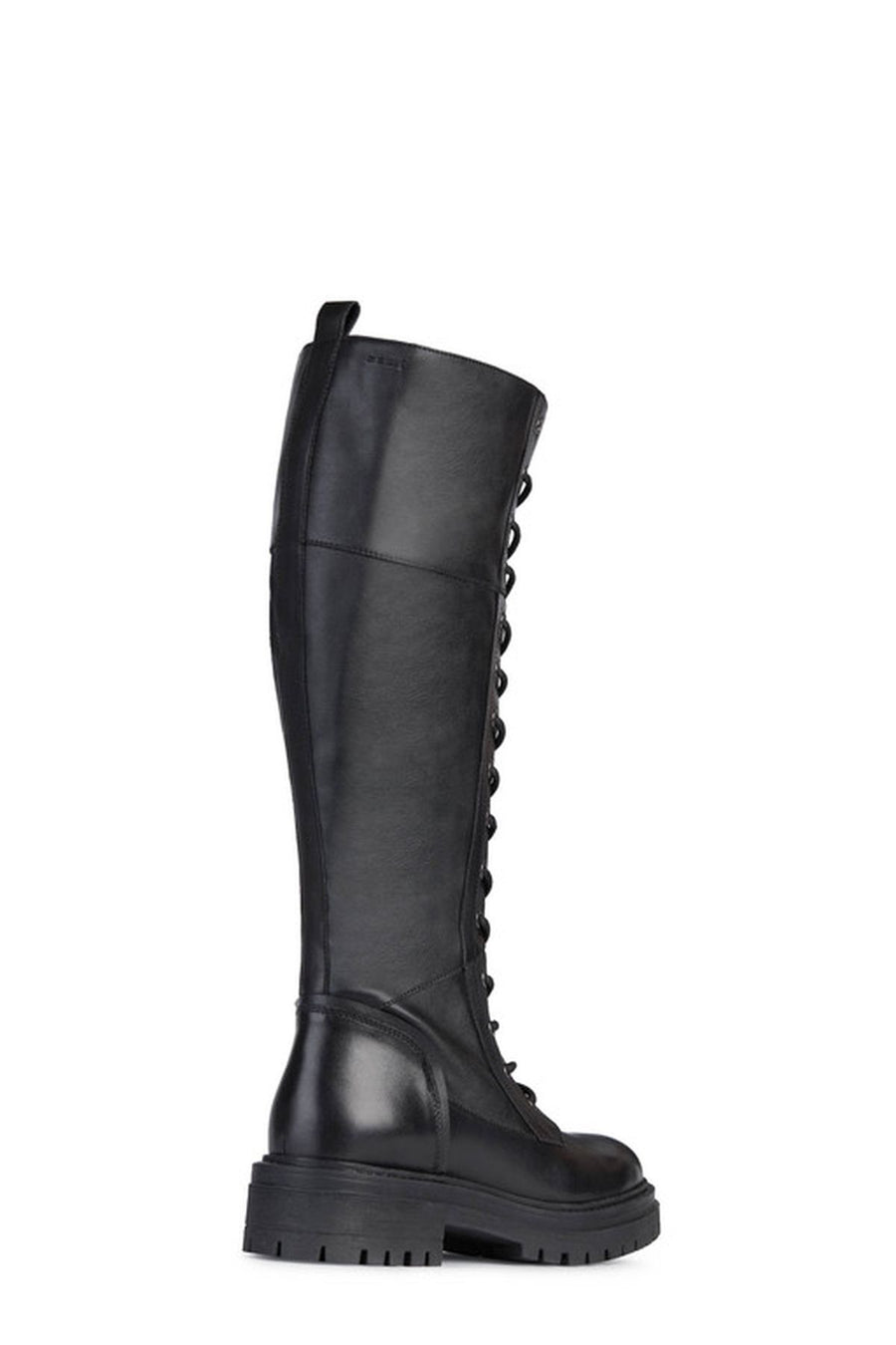 Geox Women's Black Iridea Zippered Leather Boots