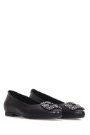 Women's Stone Detailed Ballerinas | Derimod