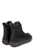 Camper Women's Black Peu Pista Gm Leather Detailed Boots | Derimod