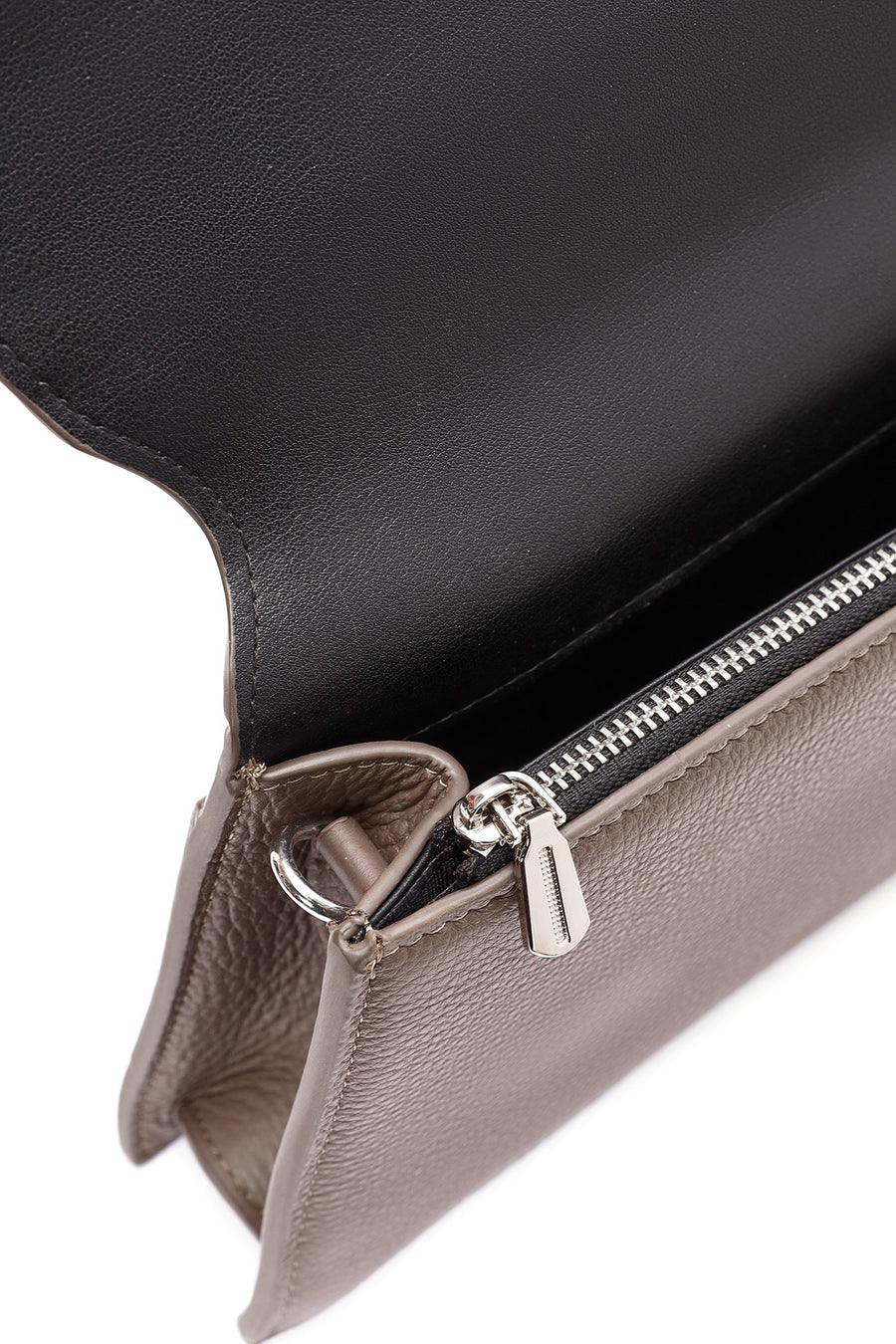 Women's Grey Chain Strap Crossbody Bag