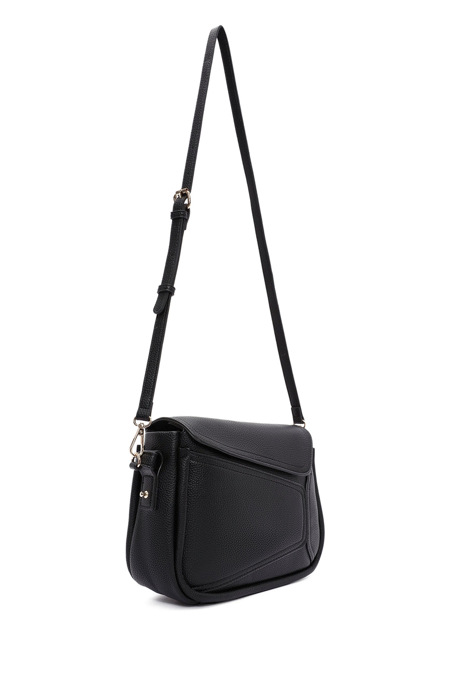 Women's Black Long Strap Crossbody Bag