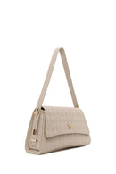 Woman Cream Printed Classic Shoulder Bag | Derimod