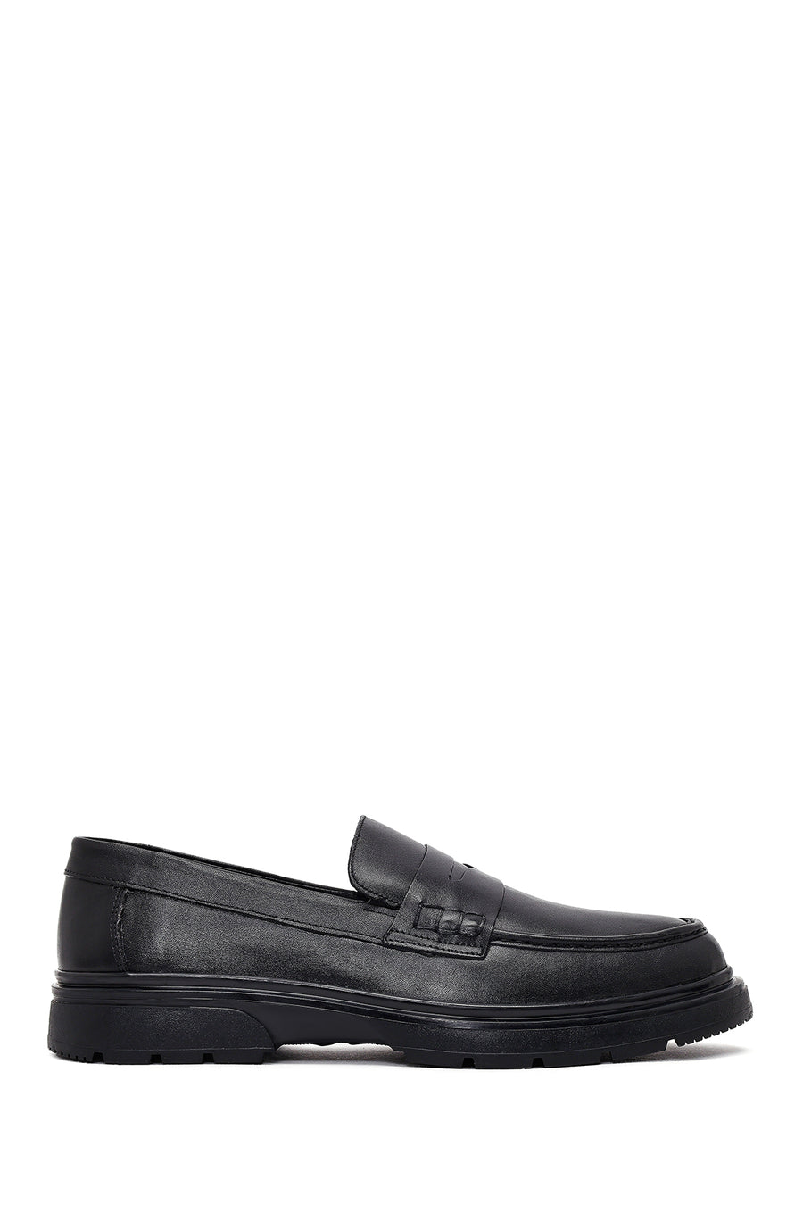 Men's Black Leather Loafer 25WFD751918 | Derimod