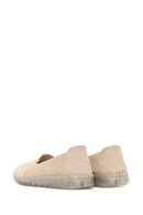 Woman Beige Suede Comfort Shoes | Derimod