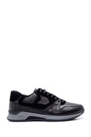 Men's Leather Suede Detailed Sneaker | Derimod