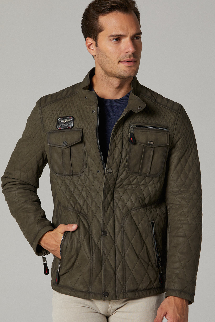 Asensio Men's Leather Jacket