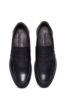 Erkek Siyah Deri Klasik Loafer | Derimod