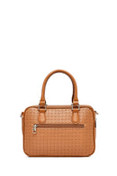 Women's Brown Long Strap Printed Classic Shoulder Bag | Derimod