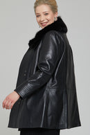 Longchamp Women's Leather Jacket | Derimod