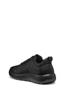 Geox Men's Black U Xtors B - Print.Lea + Smo.Lea Lace-Up Leather Sneakers | Derimod