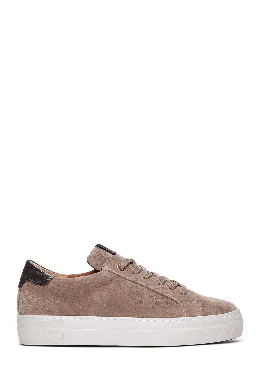Kadın Vizon Bağcıklı Süet Deri Sneaker