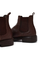 Men's Brown Leather Chelsea Boots | Derimod