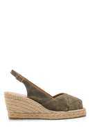 Women's Suede Wedge Heeled Shoes | Derimod