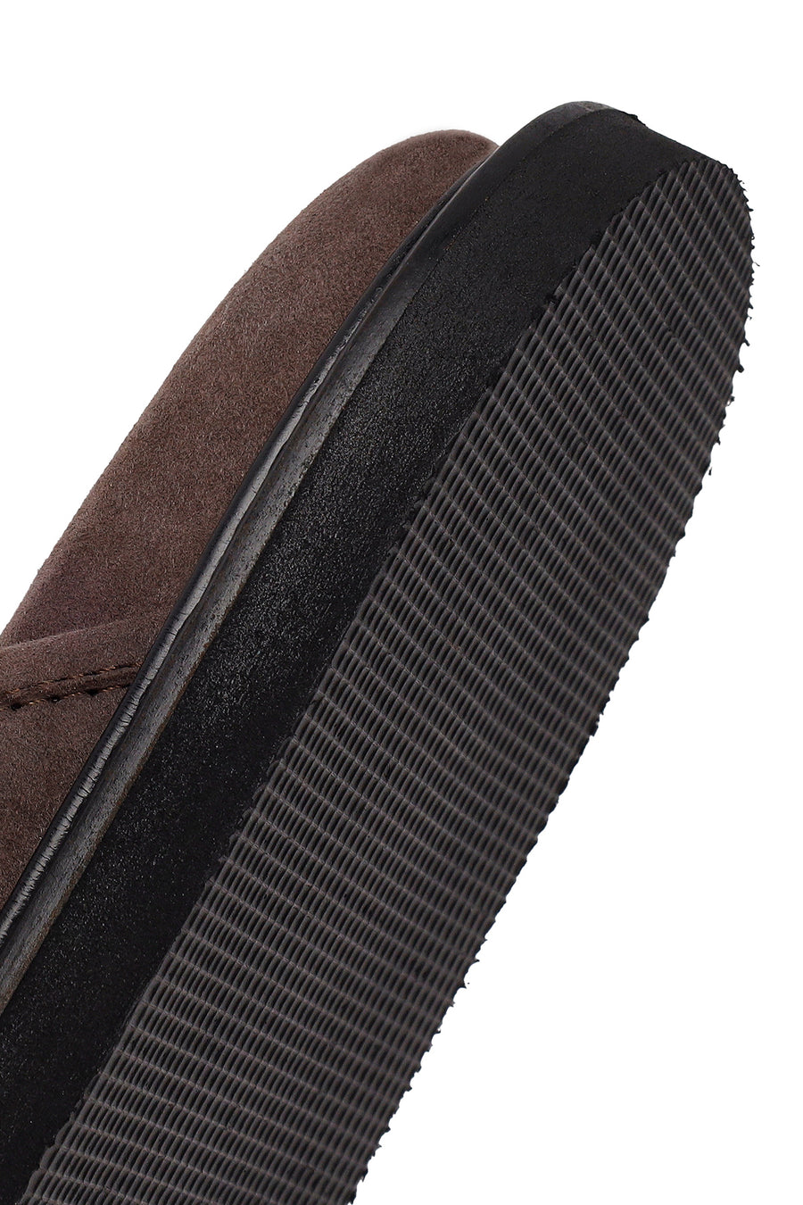 Male Brown Suede Slipper