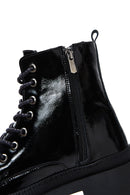 Women's Leather Patent Leather Boots | Derimod