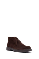 Male Brown Lace-up Suede Boots | Derimod