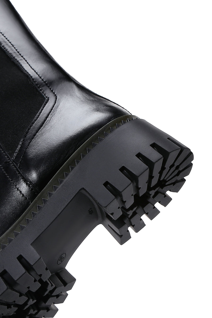Women's Black Leather Chelsea Boots