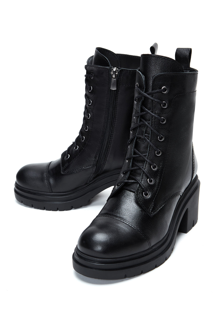 Women's Leather Heeled Boots