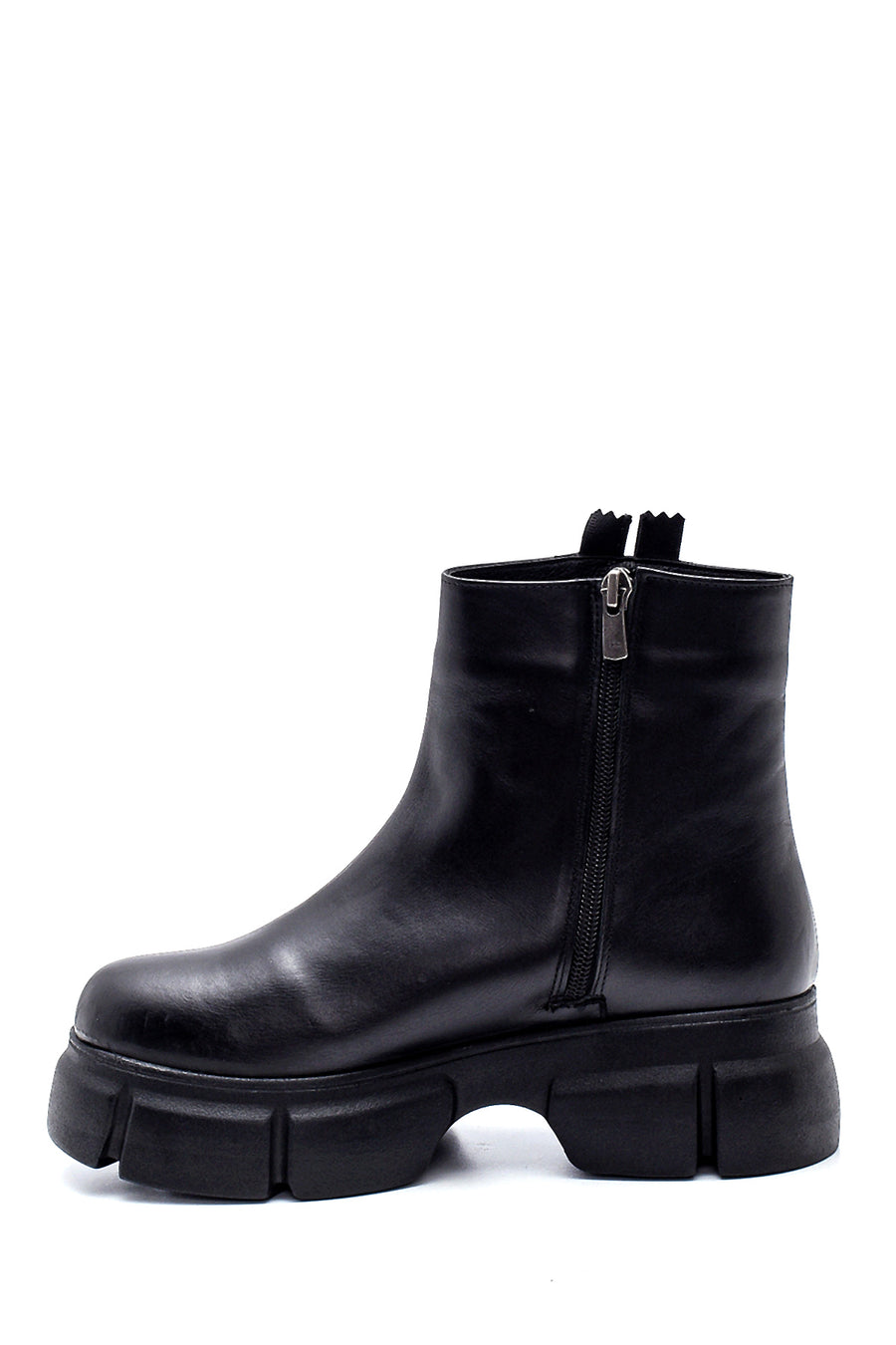 Women's Thick Soled Leather Boots