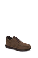 Male Beige Lace-up Thick-soled Nubuck Leather Boots | Derimod