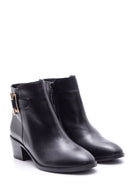 Women's Buckle Leather Boots | Derimod