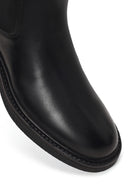 Male Black Leather Chelsea Boots | Derimod