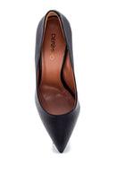 Women's Leather Heel Detailed Stiletto | Derimod