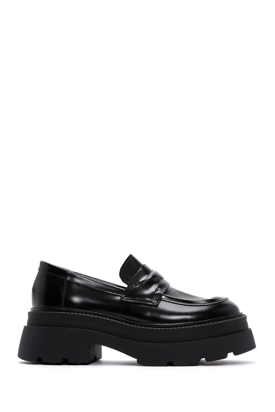 Women's Black Patent Leather Loafers 22WFD195822 | Derimod