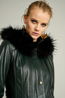 Diva Women's Leather Jacket | Derimod