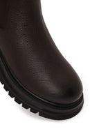 Harley Davidson Male Brown 12011 Thick-Soled Leather Chelsea Boots | Derimod