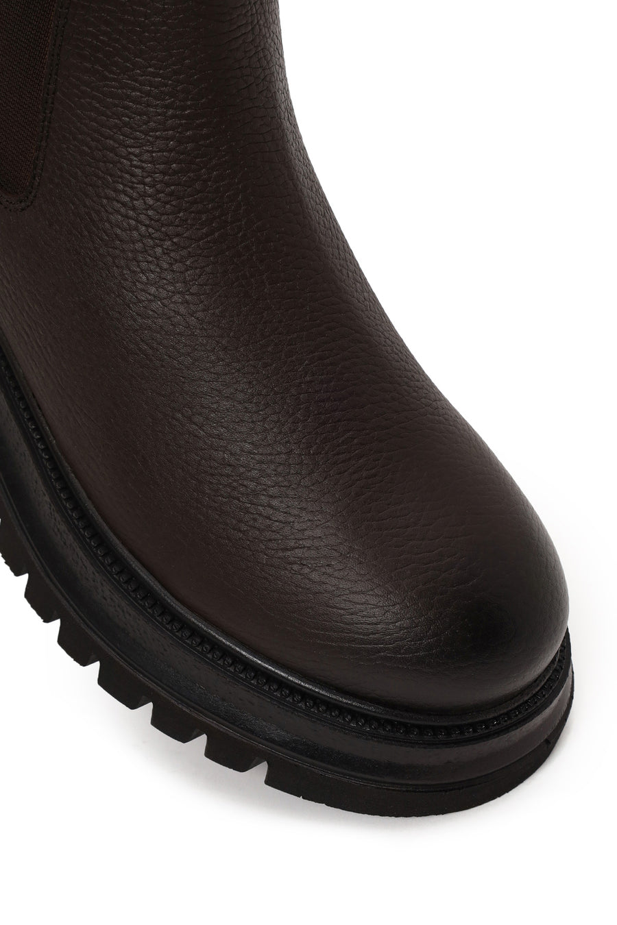 Harley Davidson Male Brown 12011 Thick-Soled Leather Chelsea Boots